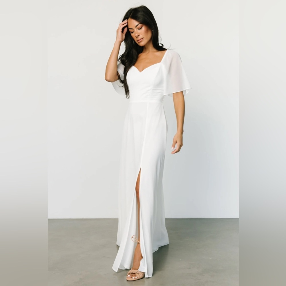 Sierra Sweetheart Maxi Dress – White (Baltic Born Exclusive)